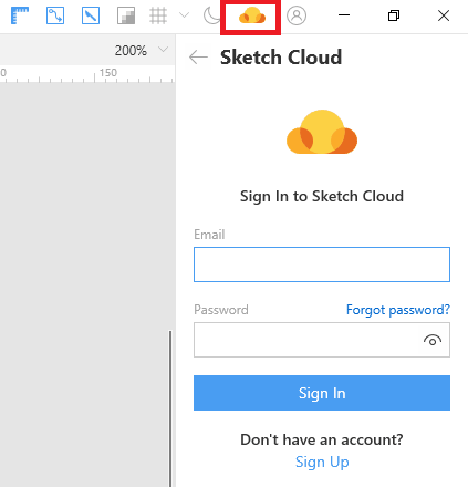 Iniciar sesión en Sketch Cloud