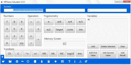 VBTheory Calculator: calculadora para Windows