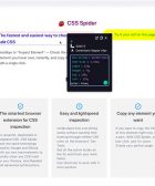 extensión gratuita de Chrome para ver, editar y exportar instantáneamente el CSS de cualquier sitio web