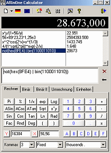 pmaCalc: Calcula aritmética binaria para materias informáticas, programadores y conversor de unidades.