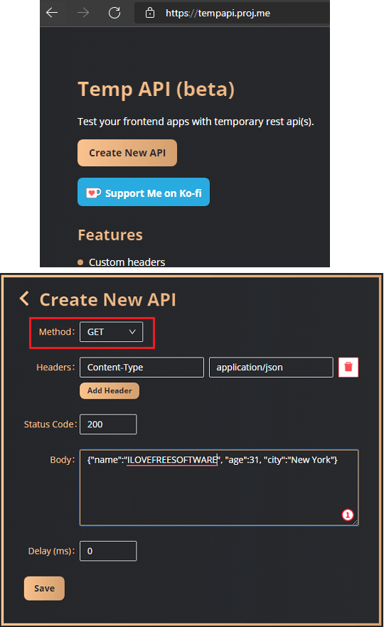 Crear el punto final de la API del equipo