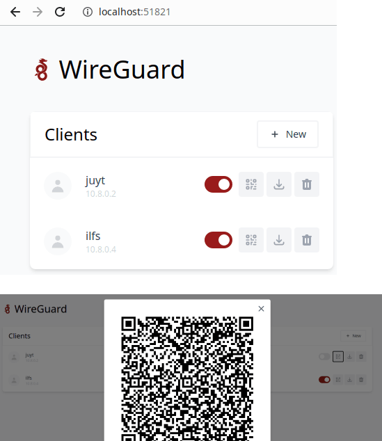 wg-easy añadir clientes