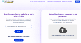 el mejor compresor online gratuito del 2022, de imágenes AVIF y WEBP en Optimizeimages