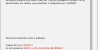 error caa50021