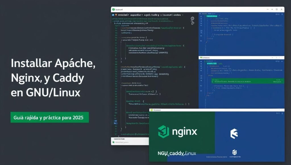 Cómo instalar Apache, NGINX y Caddy en GNU/Linux