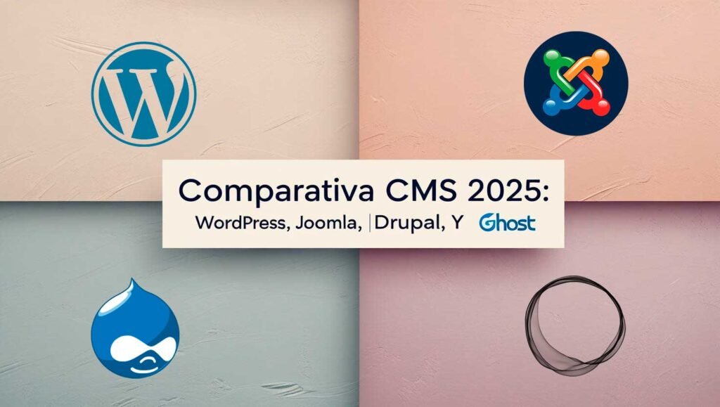Comparativa CMS 2025: WordPress, Joomla, Drupal y Ghost