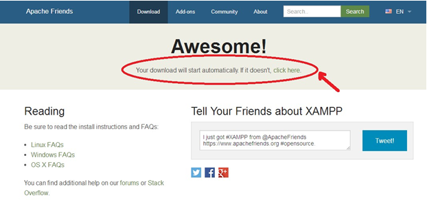 Descargar XAMPP desde su página oficial