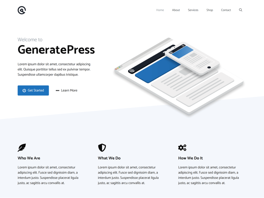 GeneratePress theme WordPress