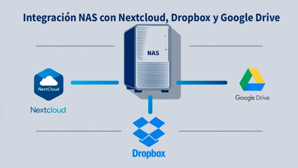 Integración NAS con Nextcloud, Dropbox y Google Drive