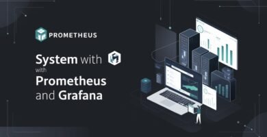 Monitorización de recursos del sistema con Prometheus y Grafana.