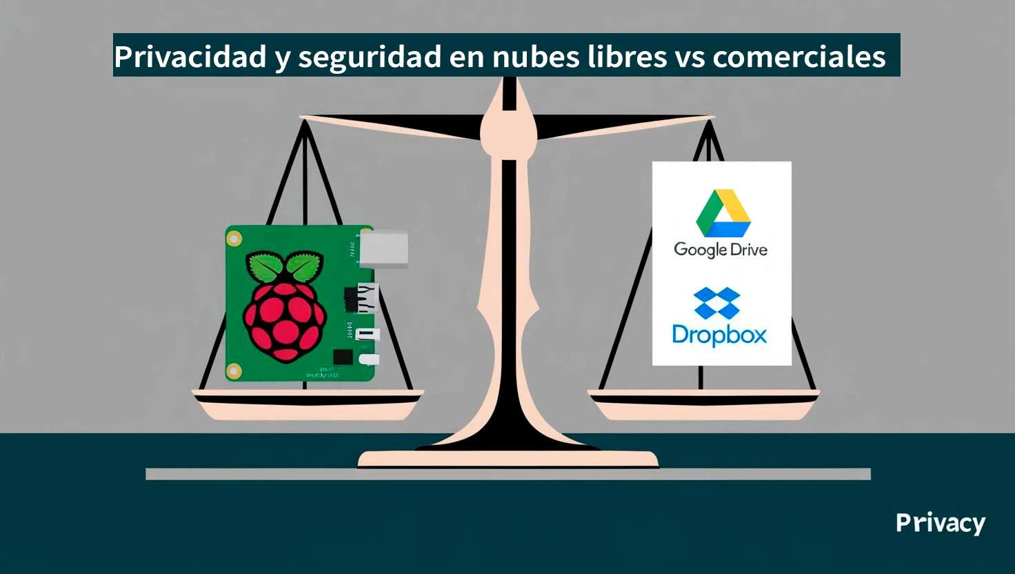 Privacidad y seguridad en nubes libres vs comerciales