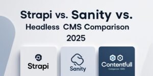 Strapi vs Sanity vs Contentful comparativa CMS headless 2025