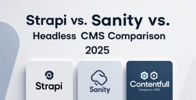 Strapi vs Sanity vs Contentful comparativa CMS headless 2025