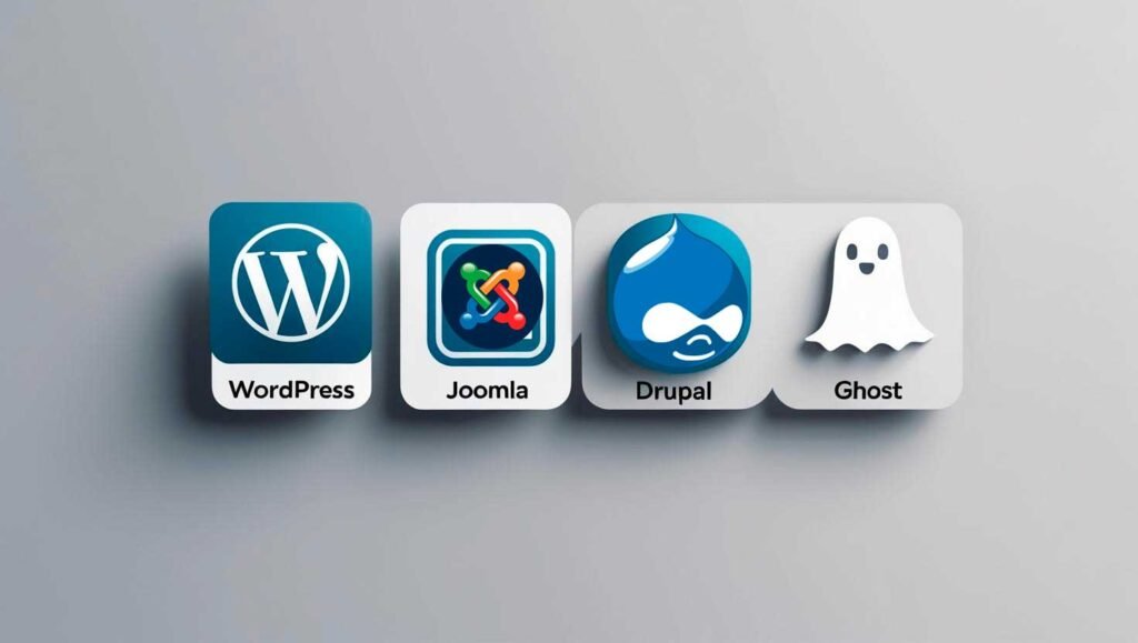 WordPress vs Joomla vs Drupal vs Ghost en 2025