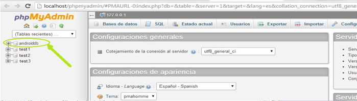 Cómo usar el servidor MySQL con PhpMyAdmin
