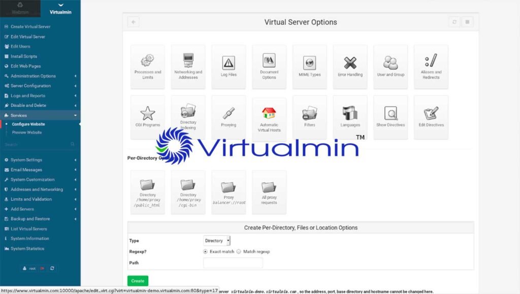 Instala y configura Virtualmin en Linux paso a paso