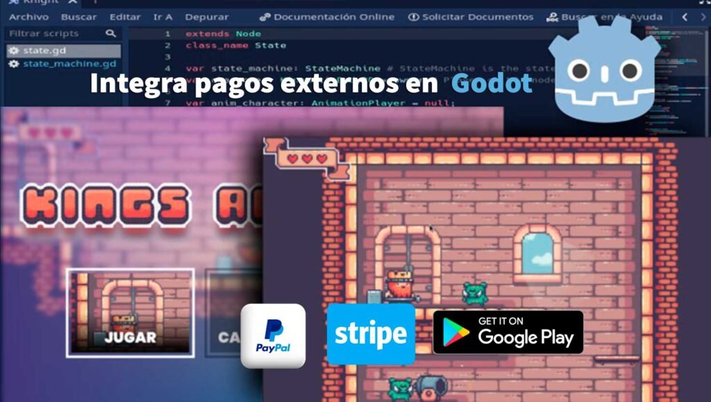 Integra pagos externos en Godot