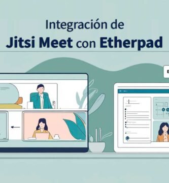 'Integración de Jitsi Meet con Etherpad para colaborar ya