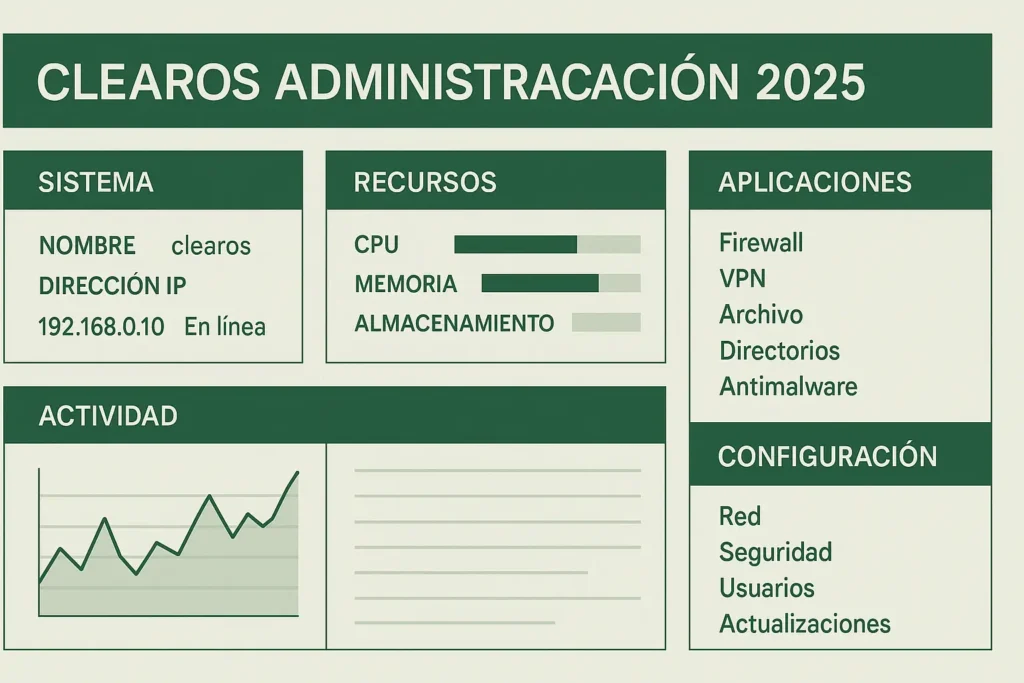 ClearOS panel administración 2025