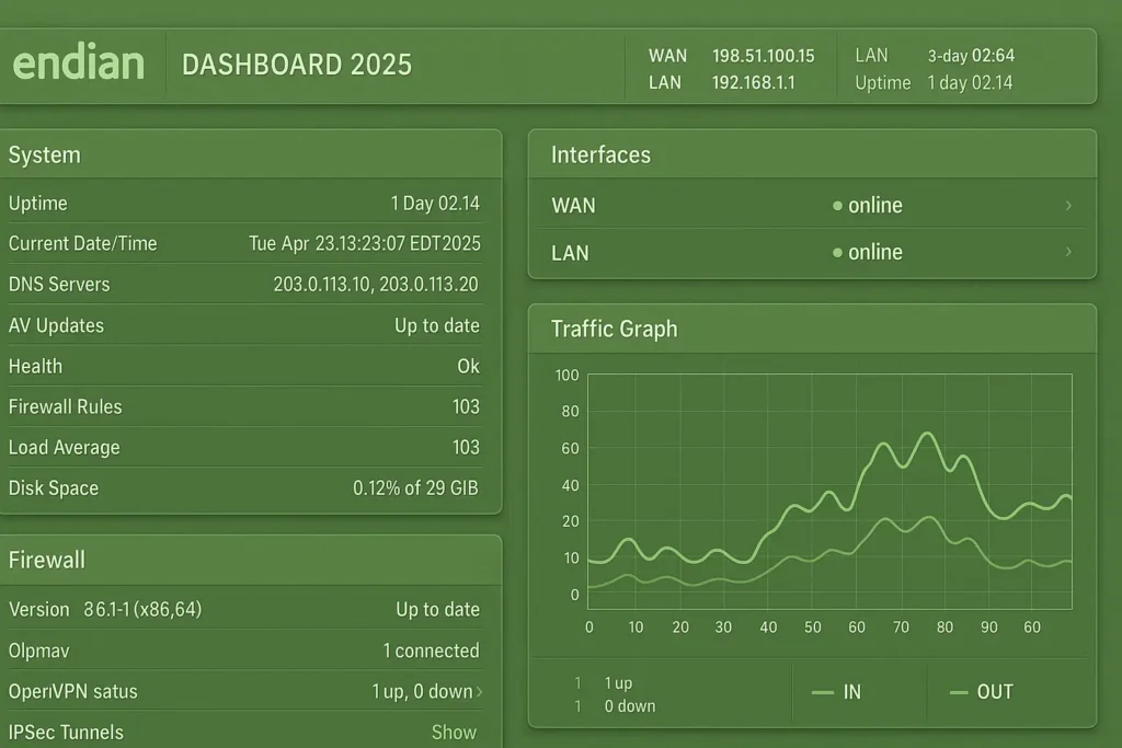 Panel Endian Firewall 2025