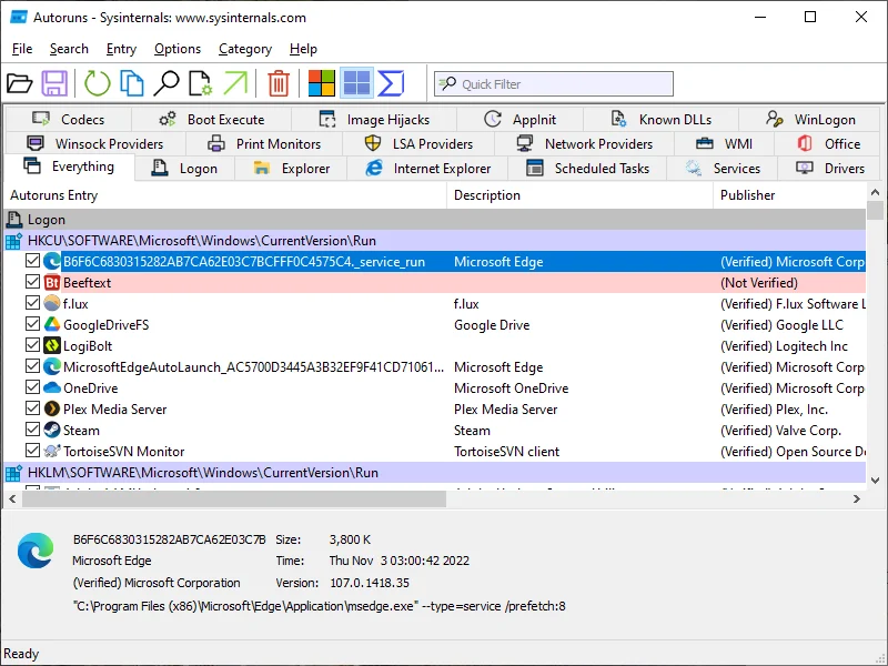 Autoruns descargar - Autoruns 14.11 – Descargar gratis - Autoruns