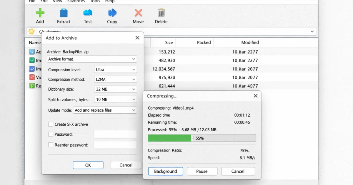7-Zip 24.01 – Descargar gratis el compresor de archivos potente y ligero