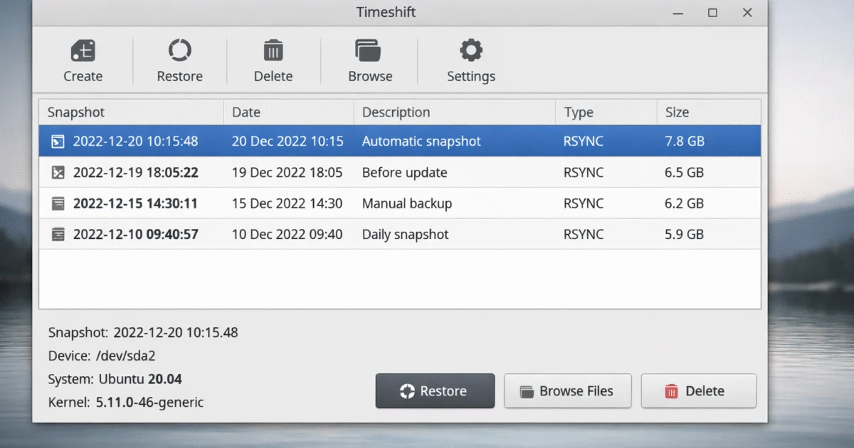Timeshift 24.01 – Copias de seguridad del sistema para Linux