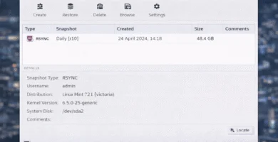 Restaurar sistema linux - Timeshift 24.01 - Restauración del - Sistema