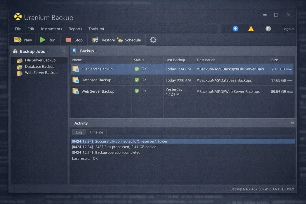 Backup profesional windows - Uranium Backup 10.9 - Copias - Uranium