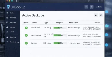 Backup en red automático - UrBackup 2.5 - Copias de - Urbackup