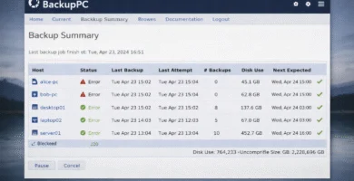 Backup red linux - BackupPC 4.4.0 - Copias de - Backuppc