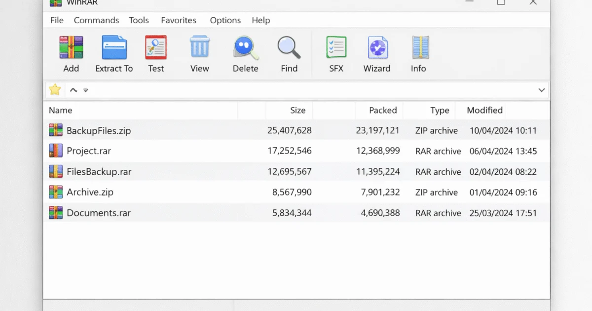 WinRAR 7.0 – Compresor de archivos avanzado y potente para Windows
