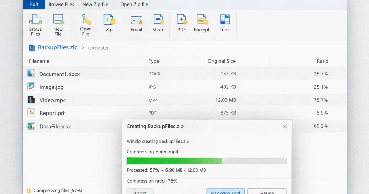 WinZip 28.0 – Compresor de archivos profesional y avanzado para Windows