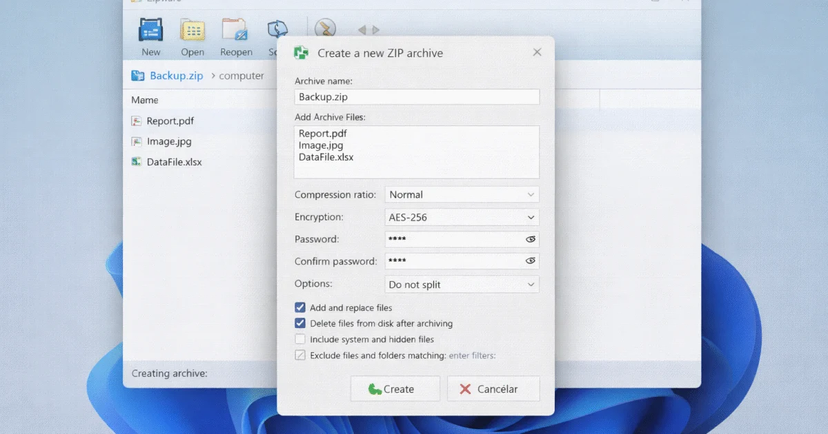 Zipware gratis Windows compresor – Programa ligero para comprimir archivos