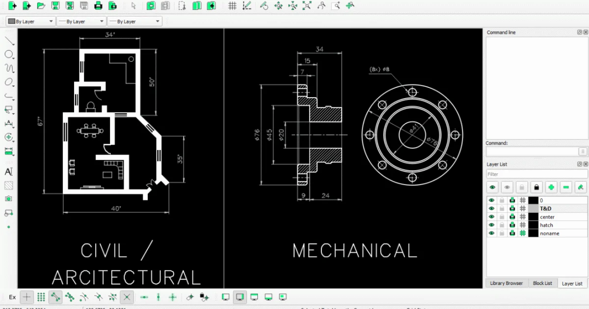 LibreCAD 2.2.0 – Editor CAD 2D gratuito y open source
